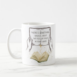 Taza De Café Páginas Mágicas Arte de Pared para Rincón de Lectu
