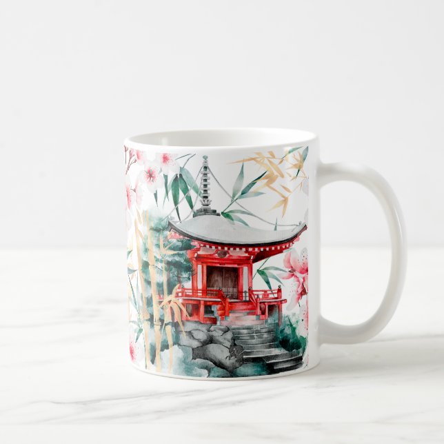 Taza De Café Pagoda Japonesa (Derecha)