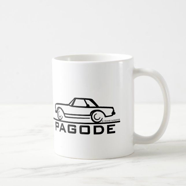 Taza De Café Pagoda Mercedes SL con guion (Derecha)