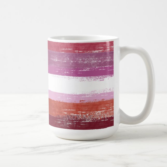 Taza De Café Paint del Orgullo Lesbiano (Derecha)