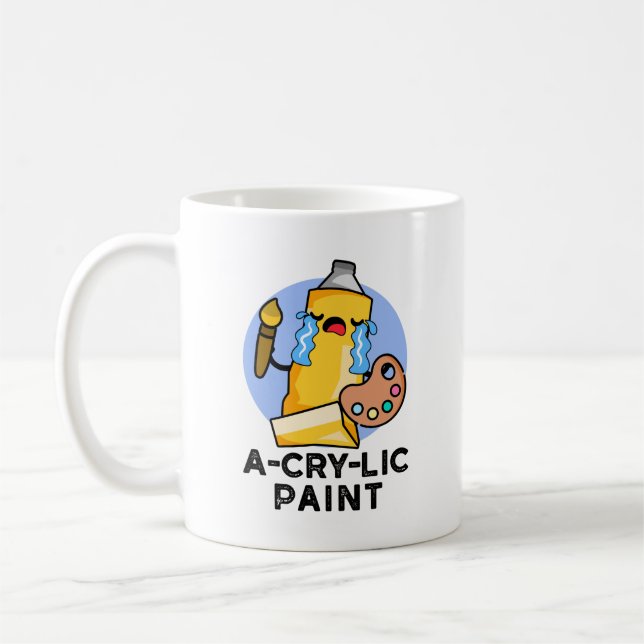 Taza De Café Paint Funny Artist Pun (Izquierda)