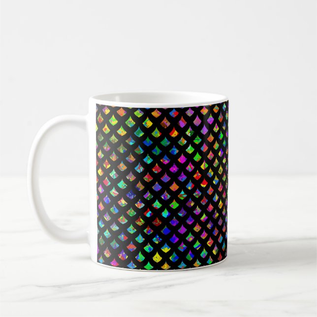 Taza De Café Paint Splatt Mermaid Scales (Izquierda)