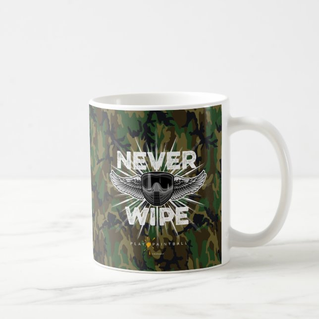 Taza De Café Paintball Never Wipe (camo) (Derecha)