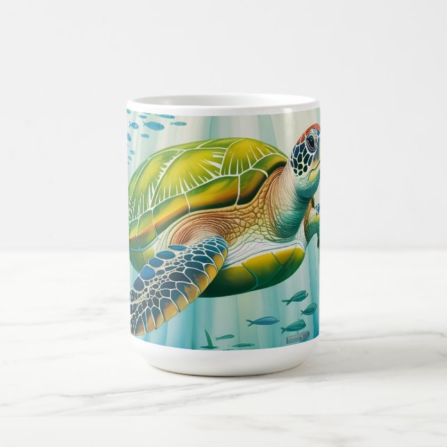 Taza De Café Painted Turtle (Centro)