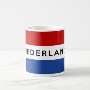 Taza De Café país de la bandera de los países bajos nombre de t