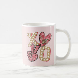 Taza De Café País Occidental Xoxo Abrazos y besos
