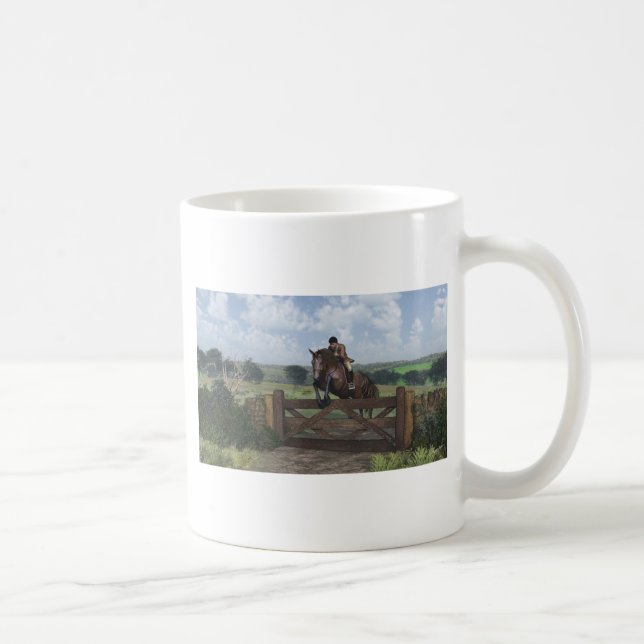 Taza De Café País transversal - Salto de la Mug de caballos (Derecha)