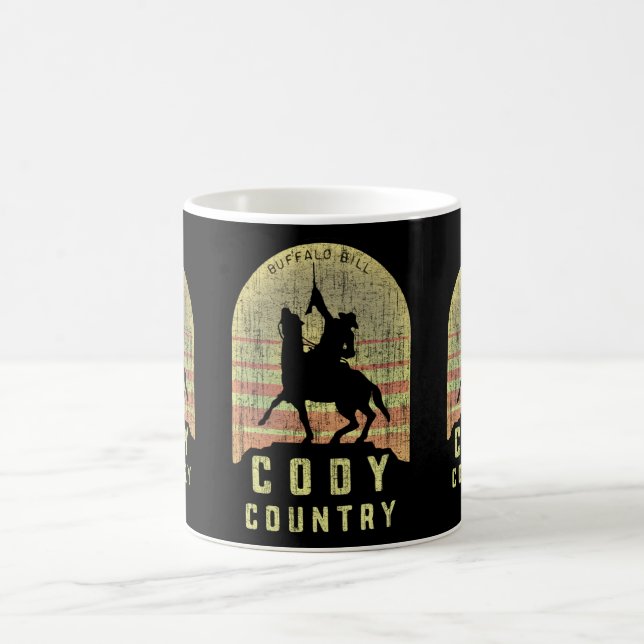 Taza De Café País Wyoming de Cody (Centro)