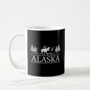 Taza De Café Paisaje A de las montañas Alaskan Moose