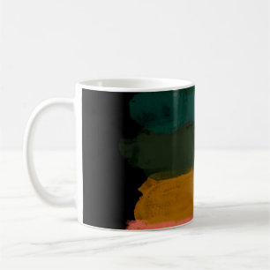 Taza De Café Paisaje abstracto. Versátil fondo artístico. El