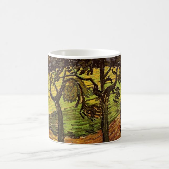 Taza De Café Paisaje, árboles y figuras de Vincent van Gogh (Centro)