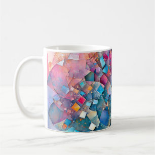 Taza De Café Paisaje artístico abstracto colorido de "Mirage Ca