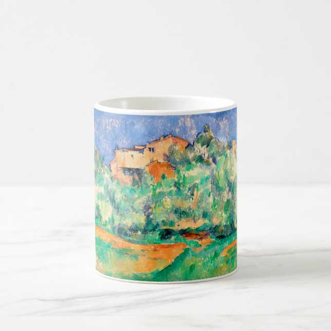 Taza De Café Paisaje con una casa, Cezanne (Centro)