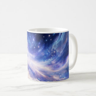Taza De Café Paisaje Cósmico: Nebulosa giratoria y noche estrel