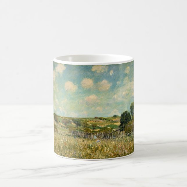 Taza De Café Paisaje Country Meadow (por Alfred Sisley) (Centro)