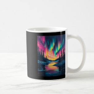 Taza De Café Paisaje de Alaska Aurora Boreal Luces del Norte V