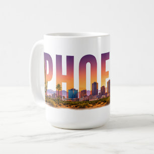 Taza De Café Paisaje de cactus de Phoenix Arizona