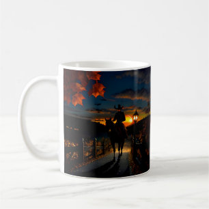 Taza De Café Paisaje de Halloween Siete