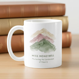Taza De Café Paisaje de Indagación Agradecimiento al Maestro