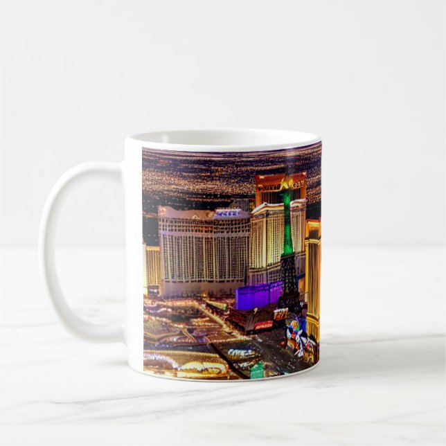 Taza De Café Paisaje de Las Vegas en Nevada (Izquierda)
