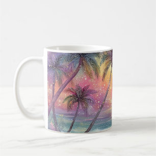 Taza De Café Paisaje de playa tropical soñador