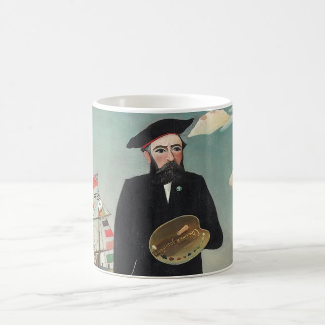 Taza De Café Paisaje De Retrato Mío 1890, Henri Rousseau (Centro)