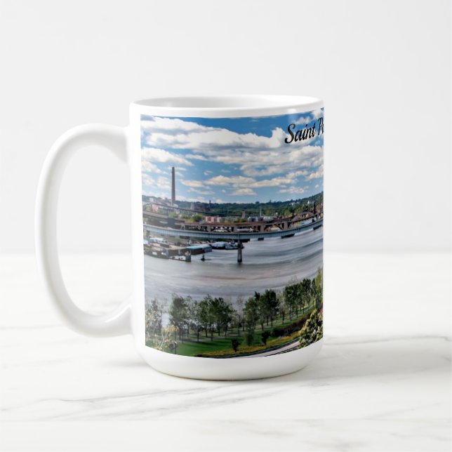 Taza De Café Paisaje de Saint Paul, Minnesota (Izquierda)