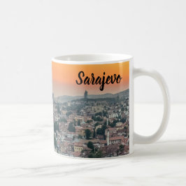 Taza De Café Paisaje de Sarajevo desde la cima