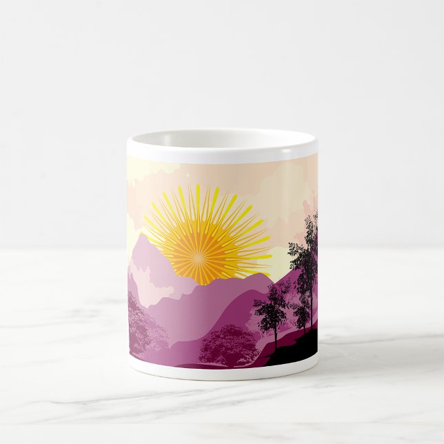 Taza De Café Paisaje de Sunrise (Subido por el creador)
