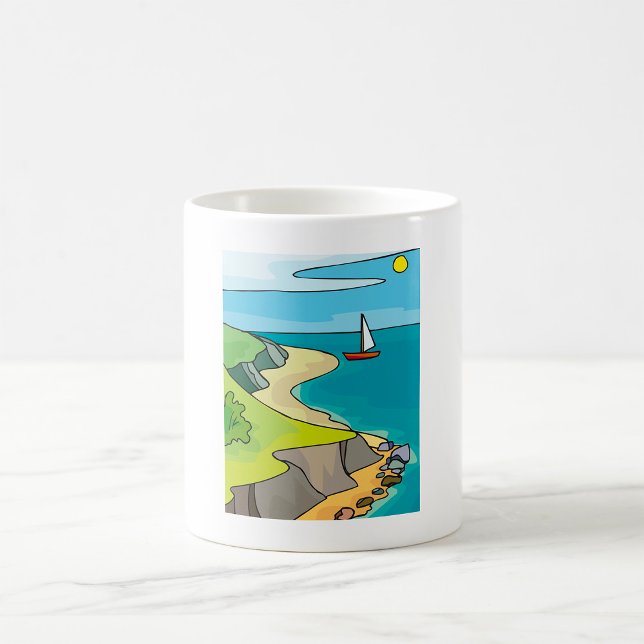 Taza De Café Paisaje de vela (Subido por el creador)