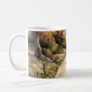 Taza De Café Paisaje del Camino del País del Sol