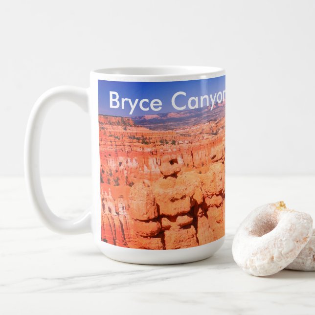 Taza De Café Paisaje del Cañón Bryce, Utah (Con donut)
