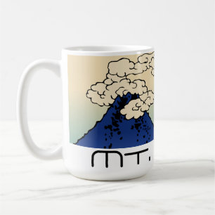 Taza De Café Paisaje del Mt. Fuji con Nubes