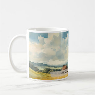 Taza De Café Paisaje del país inglés personalizable