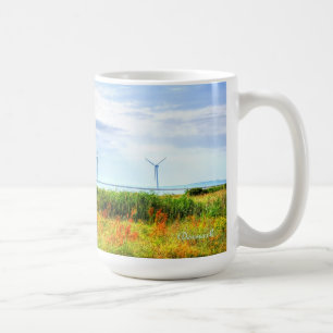 Taza De Café Paisaje en Dinamarca con viajes en molinos de vien