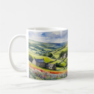 Taza De Café Paisaje en Yorkshire Meadowsong