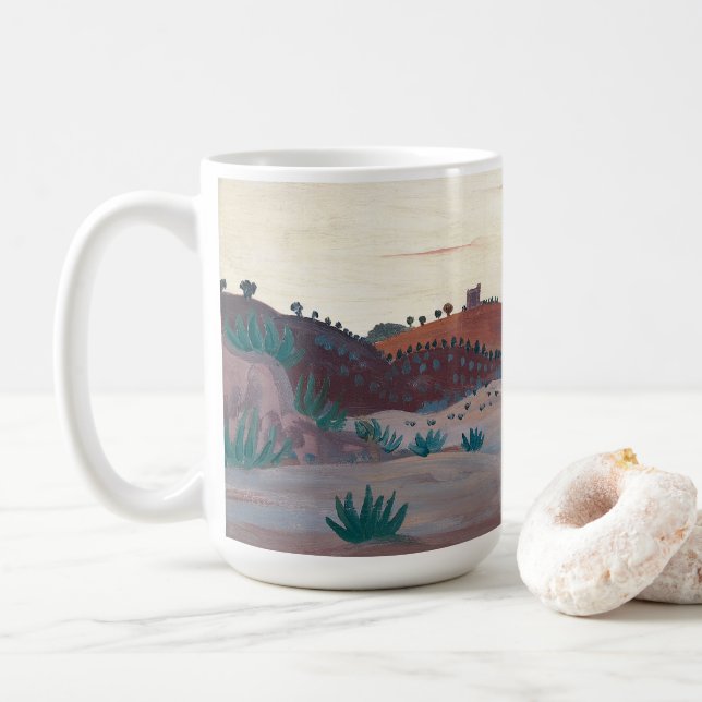 Taza De Café Paisaje español | James Dickson Innes (Con donut)