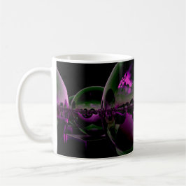 Taza De Café Paisaje foráneo surrealista - Luz Crimson
