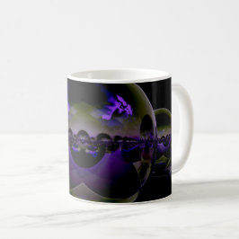 Taza De Café Paisaje foráneo surrealista - Luz púrpura extraña