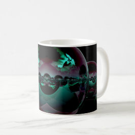 Taza De Café Paisaje foráneo surrealista - Luz verde