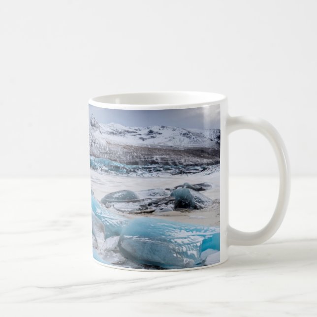 Taza De Café Paisaje glaciar del hielo, Islandia (Derecha)