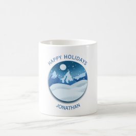 Taza De Café Paisaje helado pacífico personalizado