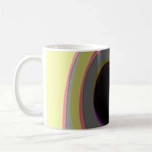 Taza De Café Paisaje Interior - Arte Surrealista Orgánico Abstr