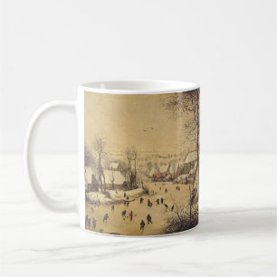 Taza De Café Paisaje invernal con trampa para pájaros de Pieter