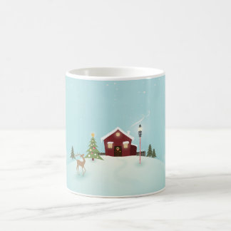 Taza De Café Paisaje invernal de Navidad