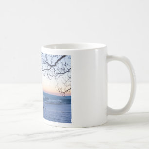 Taza De Café Paisaje invernal en Alemania por la mañana