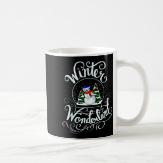 Taza De Café Paisaje Invernal Globo de Nieve Navidad Snowman Da