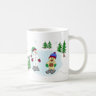 Taza De Café Paisaje Invernal Maravilloso