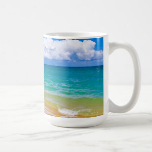 Taza De Café Paisaje marino a lo largo de la bahía de Hanalei