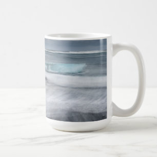 Taza De Café Paisaje marino áspero con hielo, Islandia